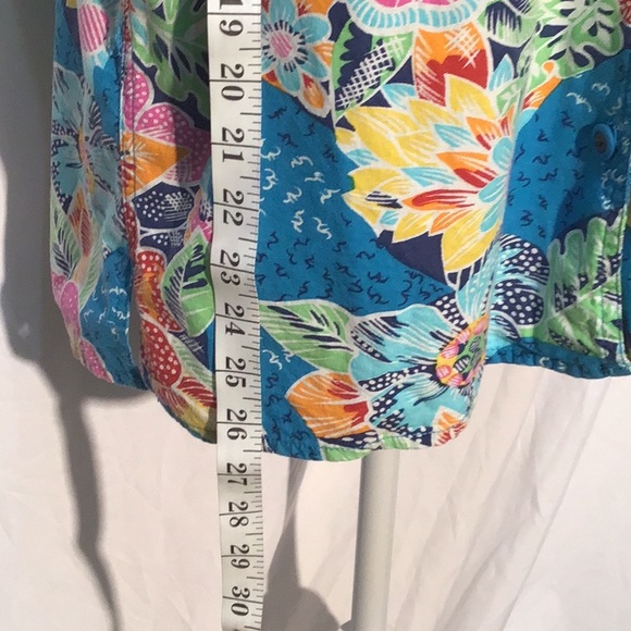 🌼Vintage 80’s🌼 Basic Essentials floral camp shirt size small - Picture 4 of 11